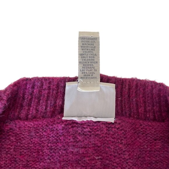 Vintage St. John’s Bay Fair Isle Sweater – Magenta & Blue Pattern, Size XXL - Picture 4 of 12